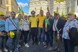 L’Unione Comuni Garfagnana a Firenze per la mobilitazione Coldiretti: “Vicini agli agricoltori”