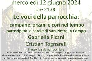300 anni della parrocchia di San Pietro in Campo: appuntamento con Cristian Tognarelli e Gabriella Pisani