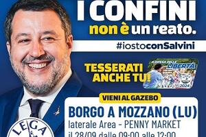 Arriva il gazebo per la raccolta firme a sostegno di Matteo Salvini