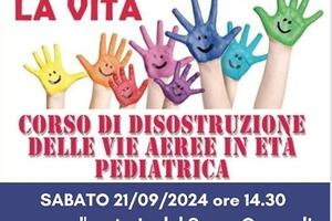 Una pacca può salvare la vita: corso di disostruzione delle vie aeree