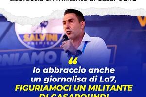 Roberto Vannacci, quando l&#039;ironia stronca l&#039;idiozia e la malafede: &quot;Io abbraccio anche un giornalista di La7 figuriamoci un militante di CasaPound&quot;