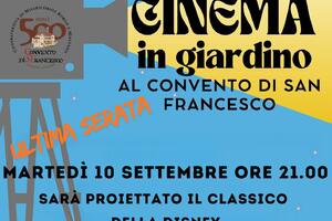 “Cinema in Giardino”: ultimo appuntamento con il film Disney “Gli Aristogatti”