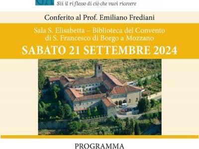 Sabato 21 settembre il Premio Giovanni Ansaldo sarà consegnato al professor Emiliano Frediani