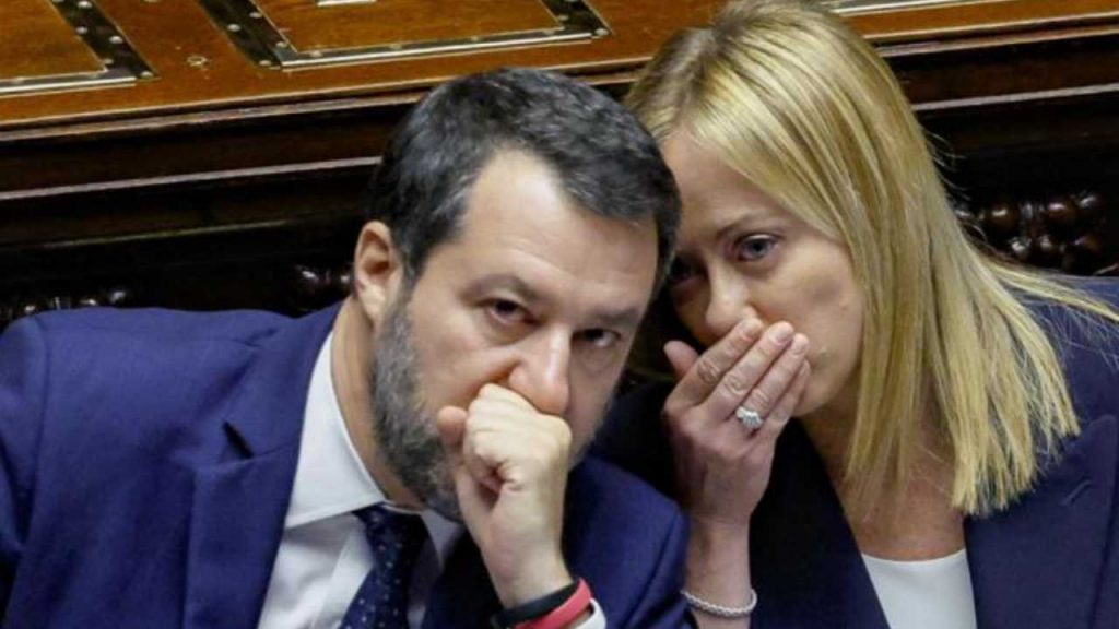 Giorgia Meloni e Matteo Salvini