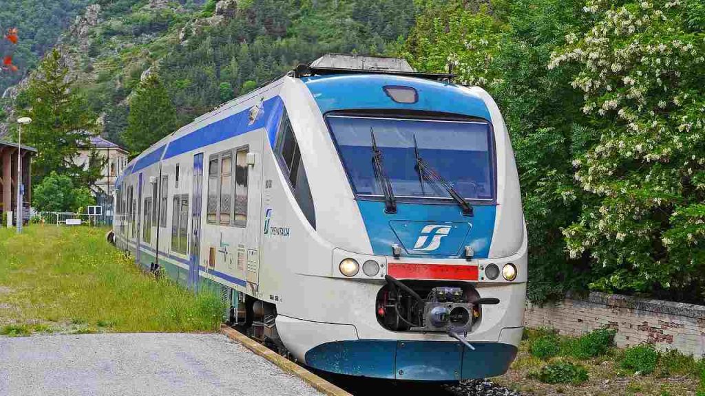 Treno in corsa