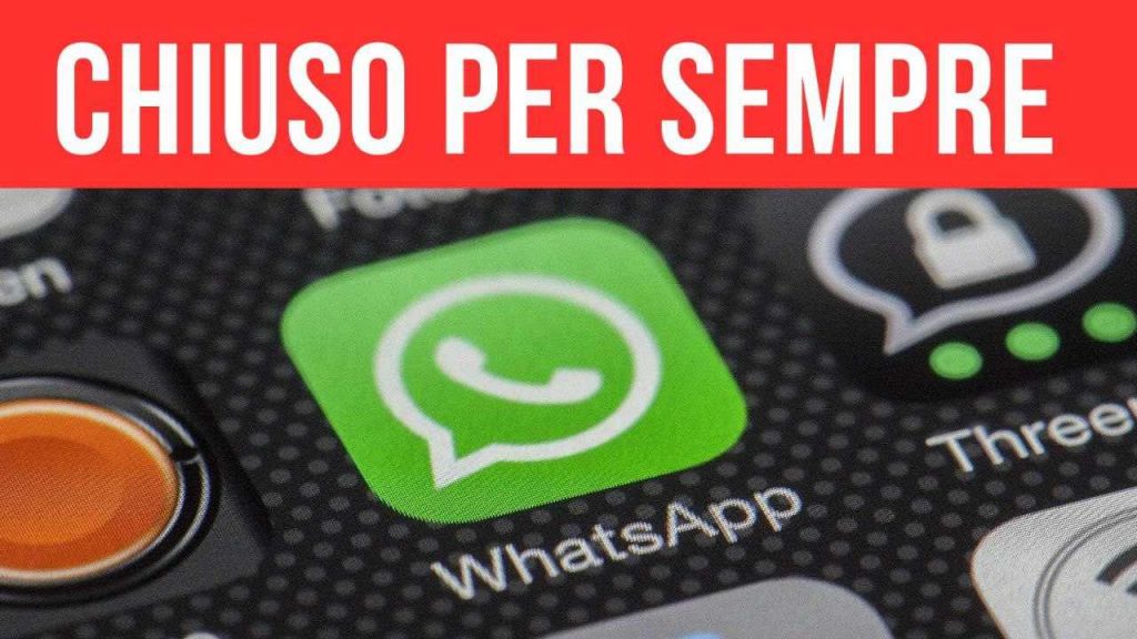 Addio WhatsApp