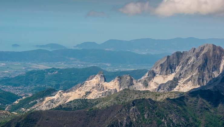 Panorama delle Apuane